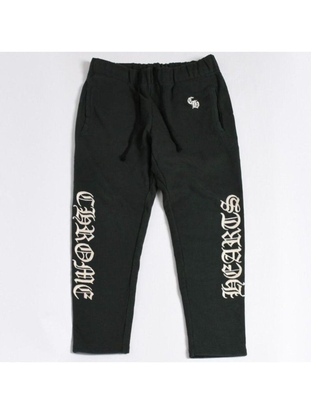 Chrome Hearts Y NOT Slo Ride Sweatpants Vintage English Embroidery Scroll Label